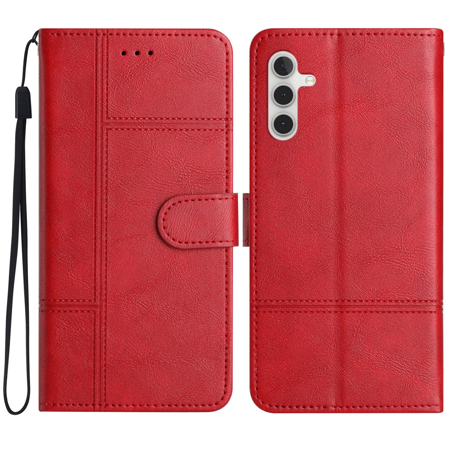 For Samsung Galaxy A24 4G A25 5G Line Imprinted Wallet Case Cowhide Texture PU Leather Stand Cover For Samsung Galaxy A24 4G A25 5G Line Imprinted Wallet Case Cowhide Texture PU Leather Stand Cover